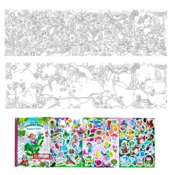 eeBoo Fold-Out Coloring Book: Fairies and Fairy Tales