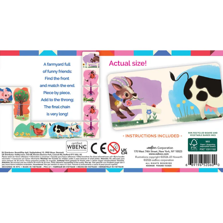 eeBoo Game, Domino - The Farm