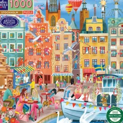 eeBoo Jigsaw Puzzle 1000 Pieces, Stockholm