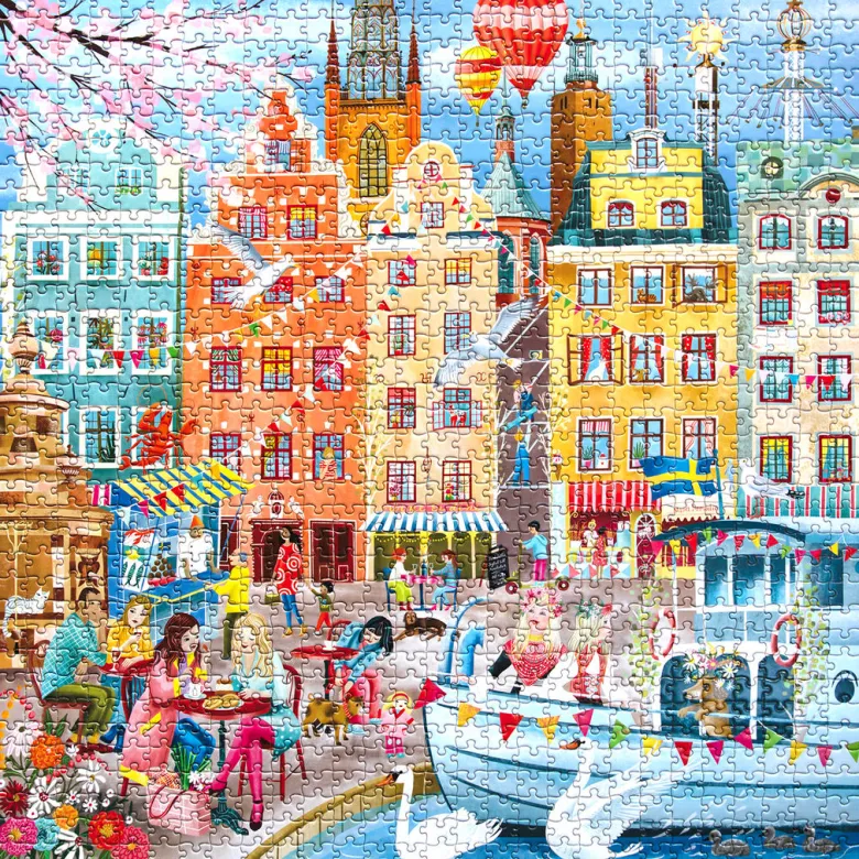 eeBoo Jigsaw Puzzle 1000 Pieces, Stockholm