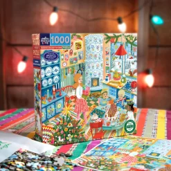 eeBoo Jigsaw Puzzle 1000 Pieces, Swedish Holiday Kitchen