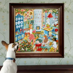 eeBoo Jigsaw Puzzle 1000 Pieces, Swedish Holiday Kitchen