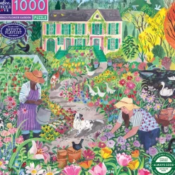 eeBoo Jigsaw Puzzle 1000 Pieces, French Flower Garden