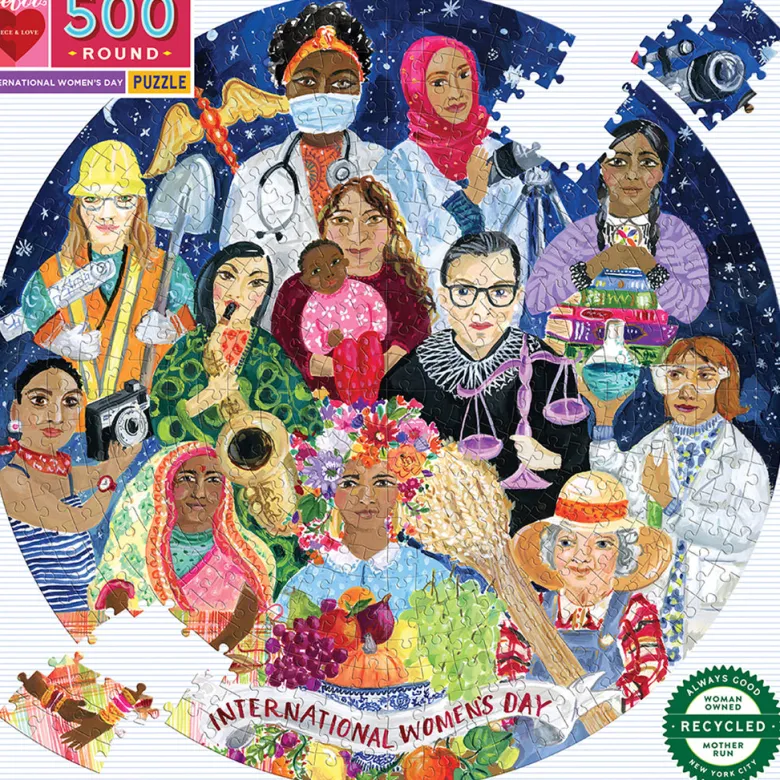 Eeboo Jigsaw Puzzle, International Women's Day – 500 Pieces