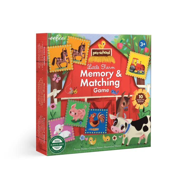 eeBoo Memory Game, The Farm