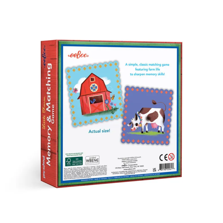 eeBoo Memory Game, The Farm