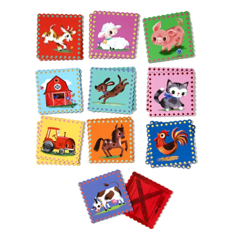 eeBoo Memory Game, The Farm
