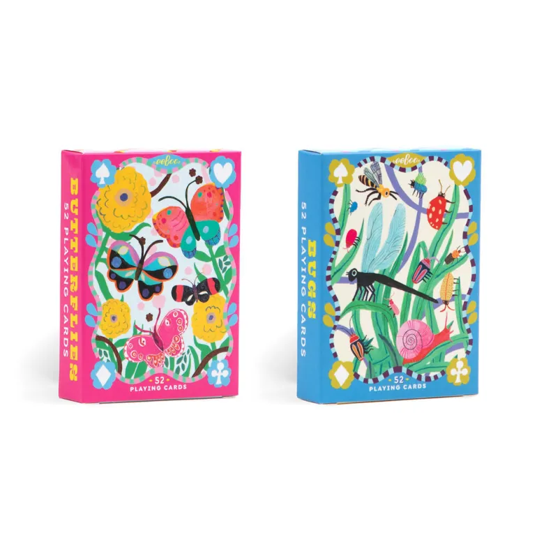 eeBoo Playing Cards, Butterflies & Bugs - 2 Designs