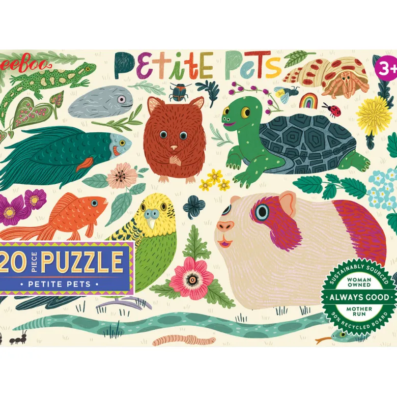 eeBoo Puzzle 20 pcs, Little Pets