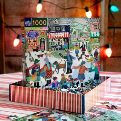 eeBoo Puzzle 1000 Pieces, Christmas in the Square
