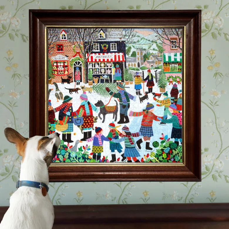 eeBoo Puzzle 1000 Pieces, Christmas in the Square