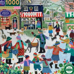 eeBoo Puzzle 1000 Pieces, Christmas in the Square
