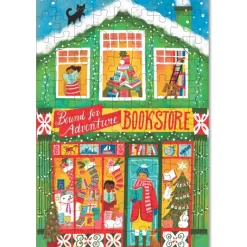eeBoo Puzzle 100 Pieces, Christmas Market - Assorted Designs