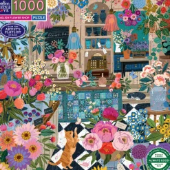 eeBoo Puzzle 1000 Pieces, English Flower Shop