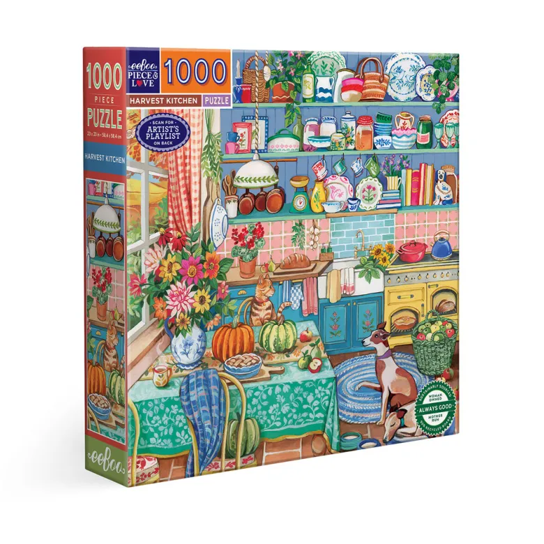 eeBoo Puzzle 1000 pieces, Harvest Kitchen