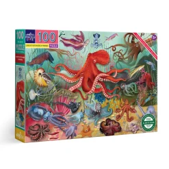 eeBoo Puzzle 100 Pieces, Love from the Octopus