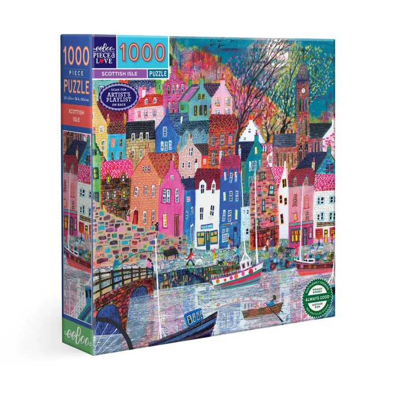eeBoo Puzzle 1000 Pieces, Scottish Isle