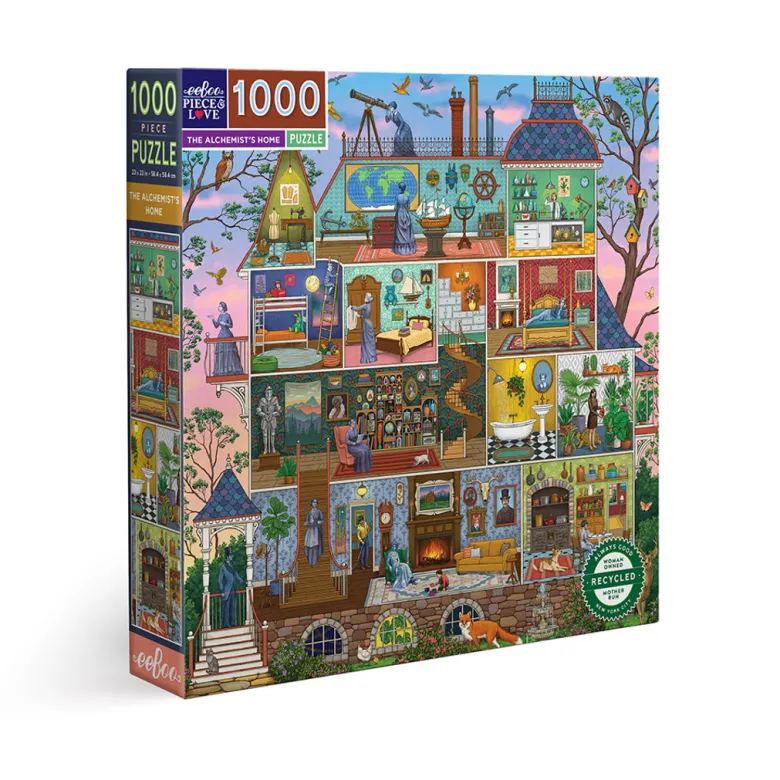 eeBoo Puzzle 1000 Pieces, The Alchemist's Home