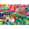 Eeboo Puzzle, Animals at the Market - 100 Pieces