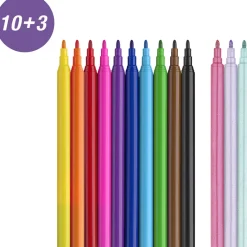 Faber-Castell 10+3 Felt Tip Markers and Stickers - Unicorn
