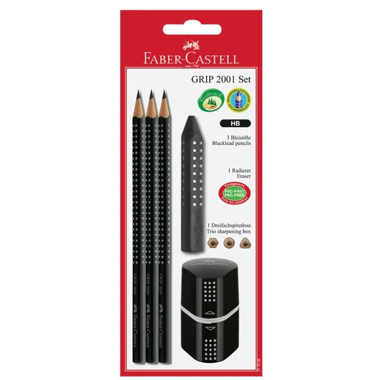 Faber-Castell - Grip 3-in-1 Set, Black