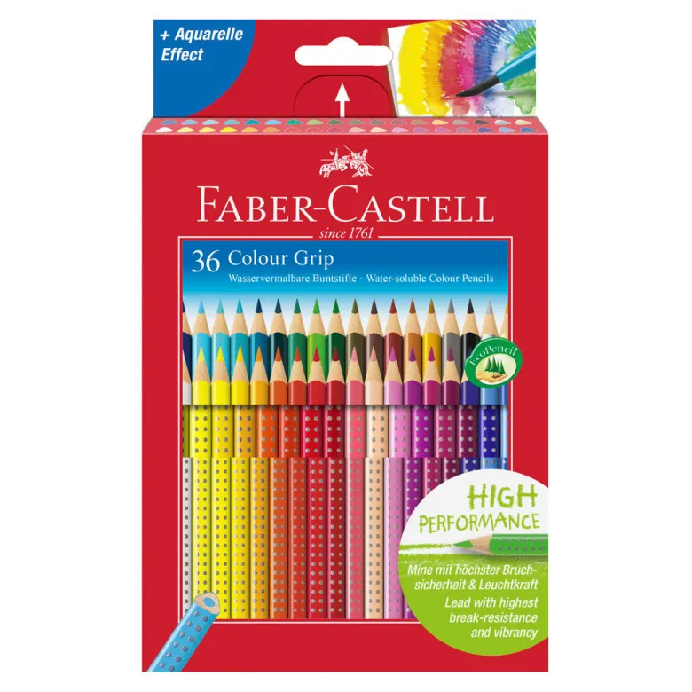 Faber-Castell 36 Piece Grip Watercolor Pencils