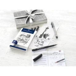 Faber-Castell Artist Pens, Handwriter Starter Set - Grey