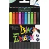 Faber-Castell, Black Edition brush tip markers, set of 10