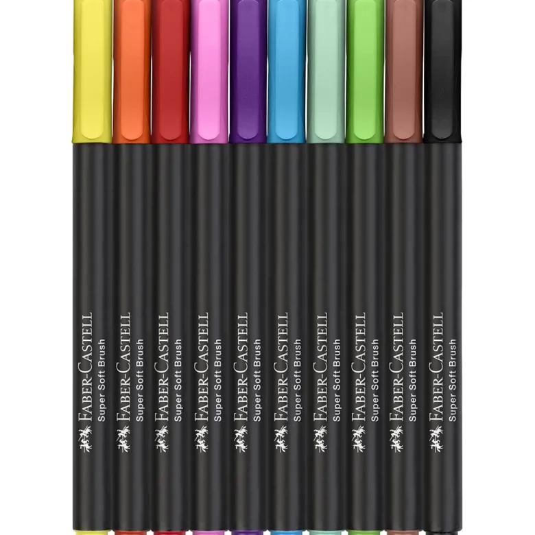 Faber-Castell, Black Edition brush tip markers, set of 10
