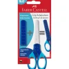 Faber-Castell Children's Scissors for Right and Left Hands with Case - Blue