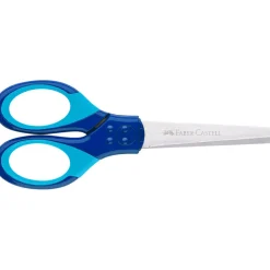 Faber-Castell Children's Scissors for Right and Left Hands with Case - Blue