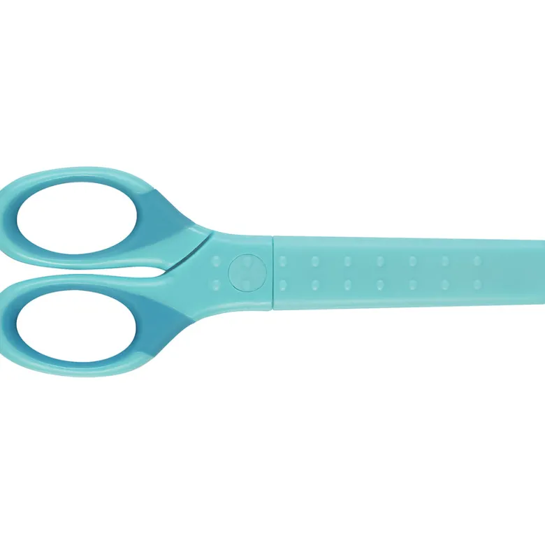 Faber-Castell Children's Scissors for Right and Left-Handed Use with Case - Turquoise