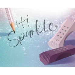 Faber-Castell Eraser with Glitter, 3 Assorted Colors