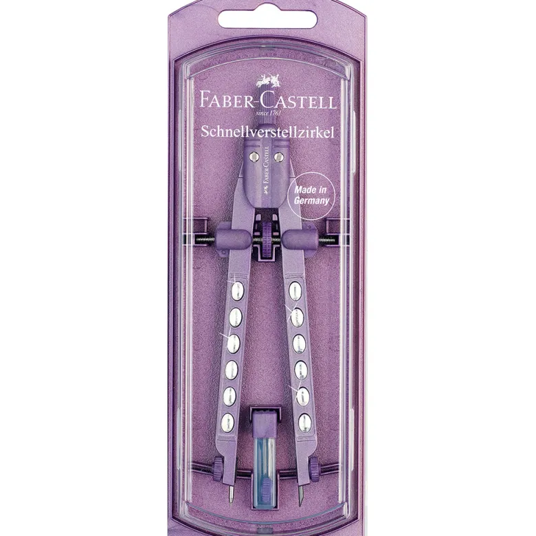 Faber-Castell, Factory Compass Set - Violet