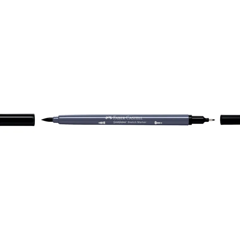 Faber-Castell Goldfaber Sketch Marker, Dual Tip with Thick and Fine Points - Black