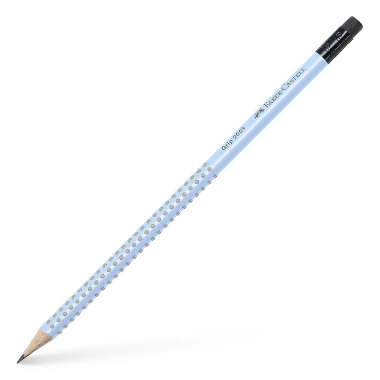 Faber-Castell Graphite Pencil B with Eraser, Sky Blue