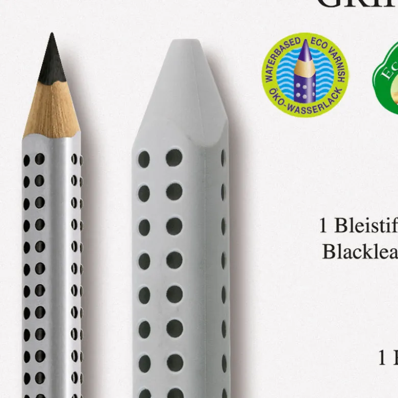 Faber-Castell 3-in-1 Jumbo Grip, Silver