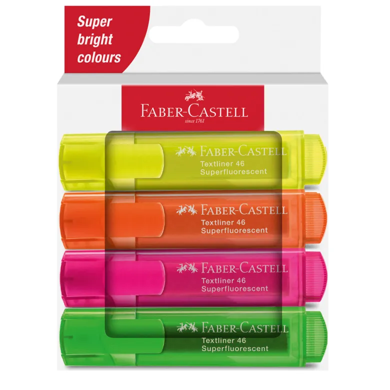 Faber-Castell Set of 4 Highlighters