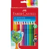 Faber-Castell, Set of 12 Triangular Jumbo Grip Watercolor Pencils