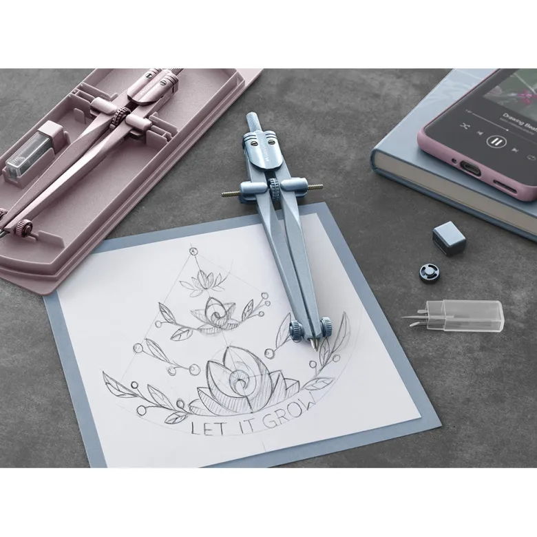 Faber-Castell, Streamer Compass Set - Sky Blue