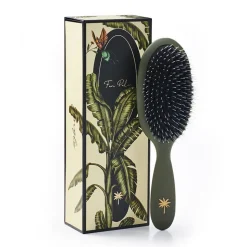 Fan Palm Hairbrush, Jungle - Medium Army Green