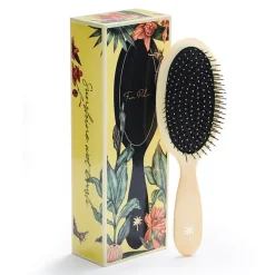 Fan Palm Hairbrush, Medium, Sunshine Wet Brush - Yellow Glitter