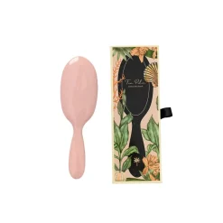 Fan Palm Hairbrush, Medium – Beach Rose Wet Brush, Pink with Glitter