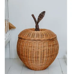 ferm Living Apple Storage, Woven Rattan Basket - Small