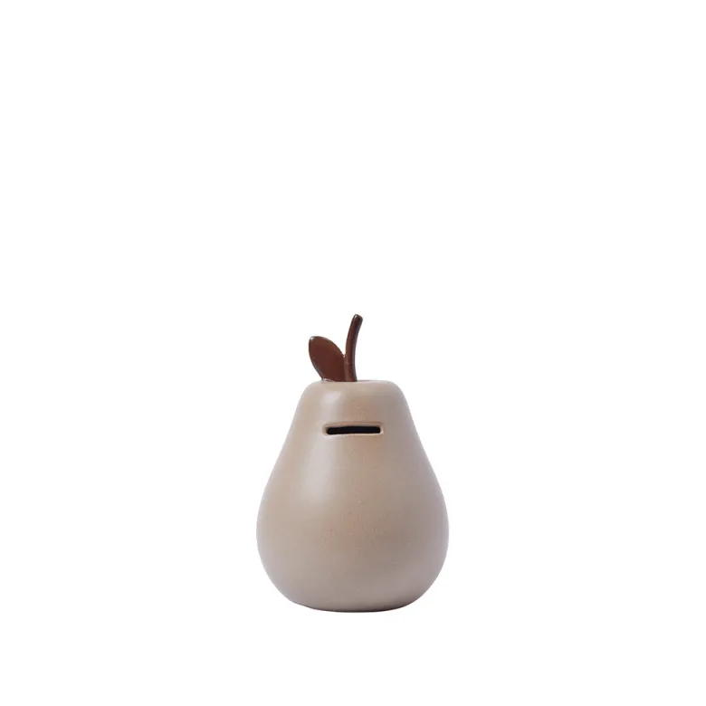 ferm Living Coin Bank, Pear – Cashmere