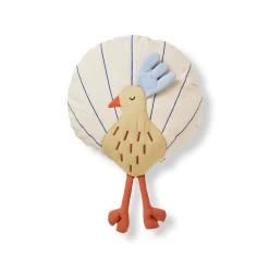 ferm Living Cushion, Peacock - Undyed/Silver Fern