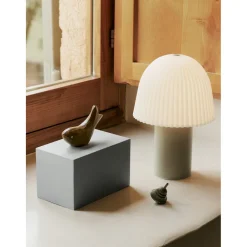 ferm Living, Frill Portable Lamp – Cashmere White