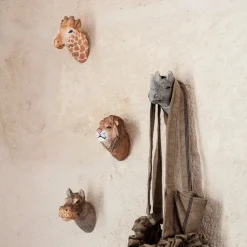 ferm Living Handcrafted Wall Hook, Wild Life – Giraffe