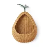 ferm Living Wall Basket, Pear Braided - Natural