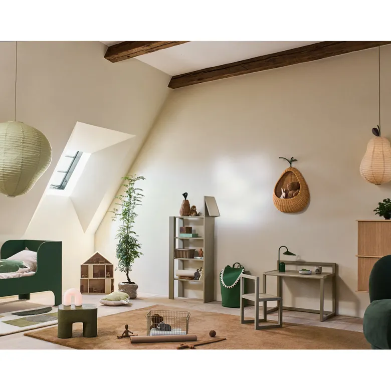ferm Living Wall Basket, Pear Braided - Natural